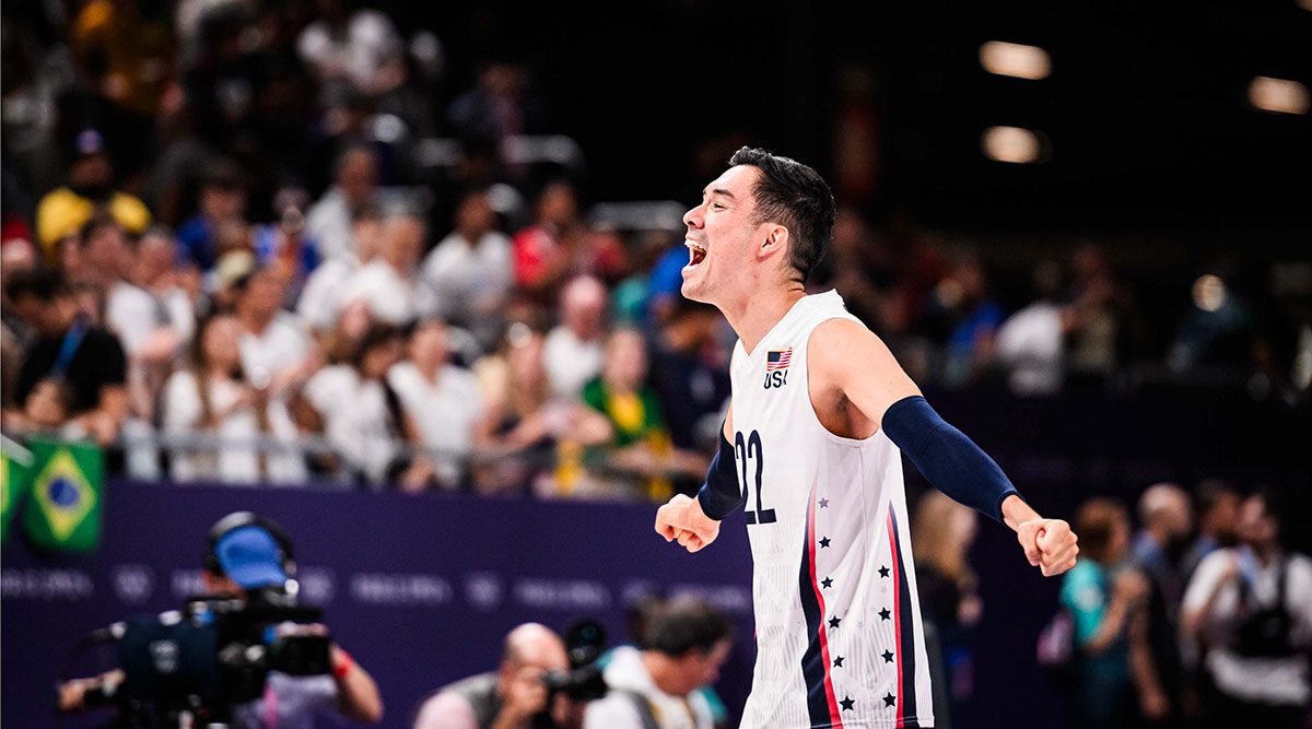 Erik Shoji celebrates